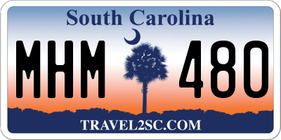 SC license plate MHM480