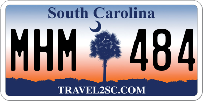 SC license plate MHM484