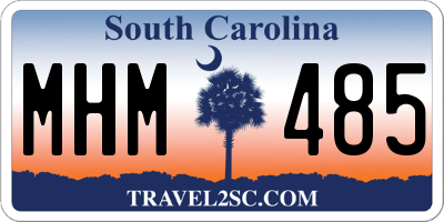 SC license plate MHM485