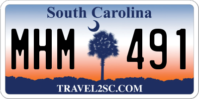 SC license plate MHM491