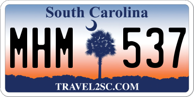 SC license plate MHM537