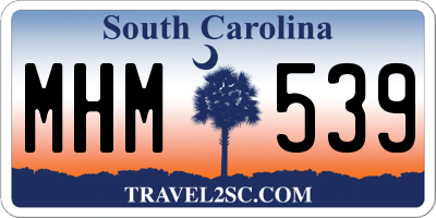 SC license plate MHM539
