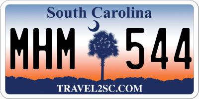 SC license plate MHM544