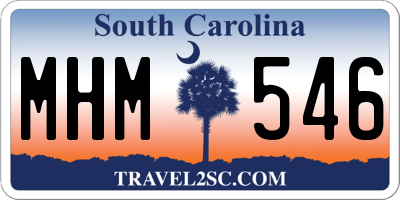 SC license plate MHM546