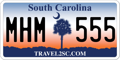 SC license plate MHM555