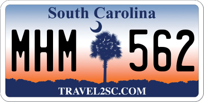SC license plate MHM562