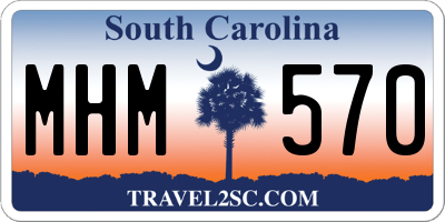 SC license plate MHM570
