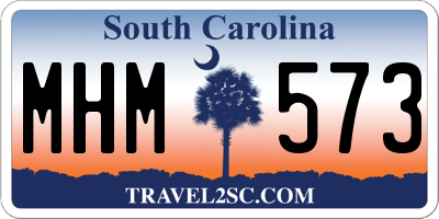 SC license plate MHM573