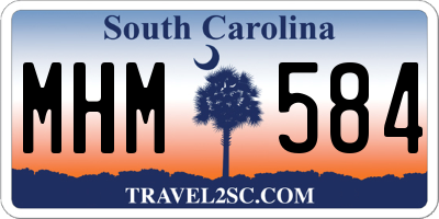 SC license plate MHM584