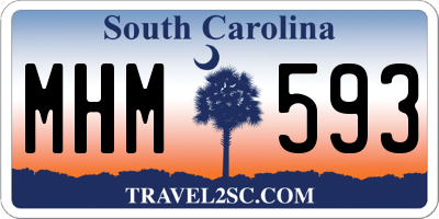 SC license plate MHM593