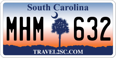 SC license plate MHM632