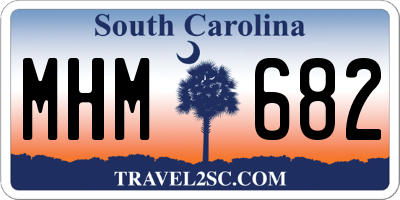 SC license plate MHM682