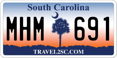 SC license plate MHM691