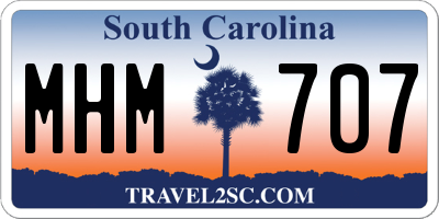 SC license plate MHM707