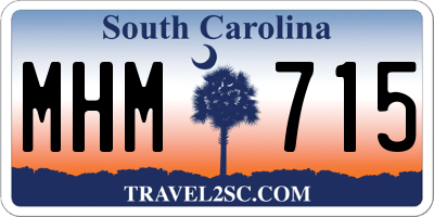 SC license plate MHM715