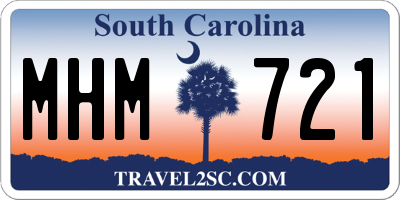 SC license plate MHM721