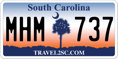 SC license plate MHM737