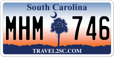 SC license plate MHM746