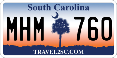SC license plate MHM760