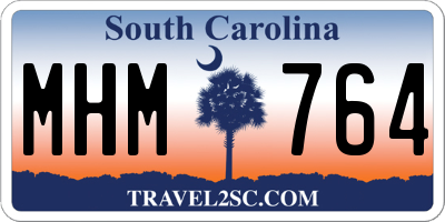 SC license plate MHM764