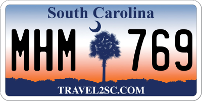SC license plate MHM769