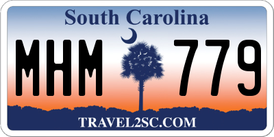 SC license plate MHM779