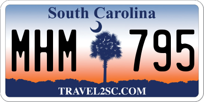SC license plate MHM795