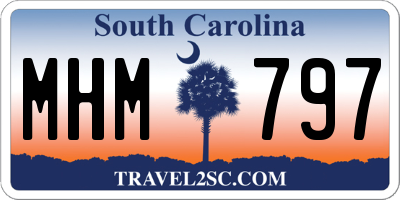 SC license plate MHM797