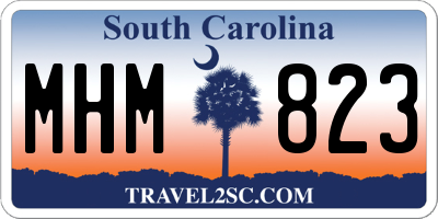 SC license plate MHM823