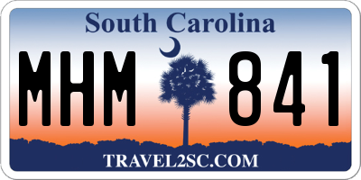 SC license plate MHM841