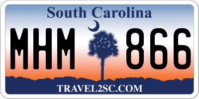 SC license plate MHM866