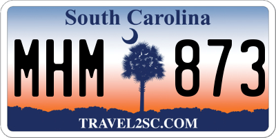 SC license plate MHM873