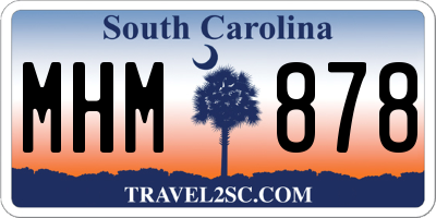 SC license plate MHM878