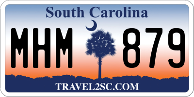 SC license plate MHM879