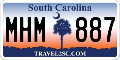 SC license plate MHM887