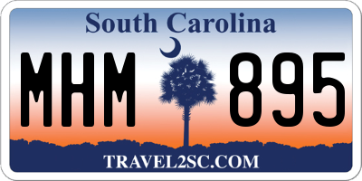 SC license plate MHM895