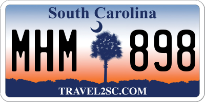 SC license plate MHM898