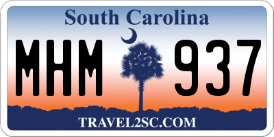 SC license plate MHM937
