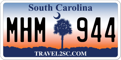 SC license plate MHM944