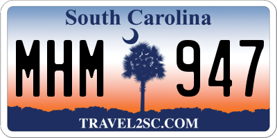SC license plate MHM947