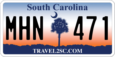 SC license plate MHN471