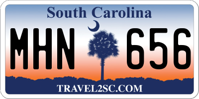 SC license plate MHN656