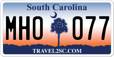 SC license plate MHO077