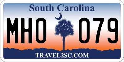 SC license plate MHO079