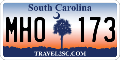 SC license plate MHO173