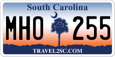 SC license plate MHO255