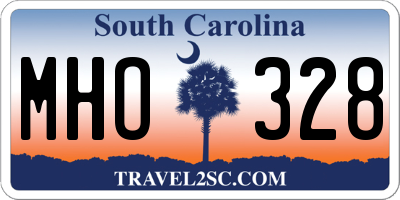 SC license plate MHO328