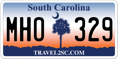 SC license plate MHO329