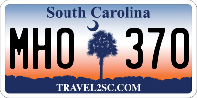 SC license plate MHO370