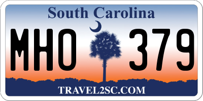 SC license plate MHO379